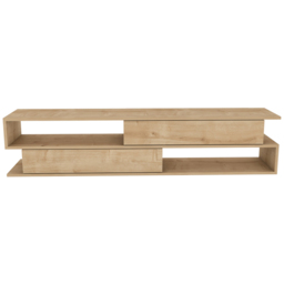 Decorotika Cortez 2 Shelf Oak TV Unit - Size: 40 x 160 x 35cm - Brown - Wilko - thumbnail 4
