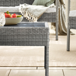 Furniture Box Zante 4 Seater Grey Rattan Lounge Set - Furniturebox - Wilko - thumbnail 6