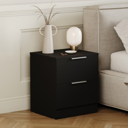 Vida Designs Trega Black 3 Piece Bedroom Furniture Set - Size: 170 x 76 x 53cm - Wilko - thumbnail 3