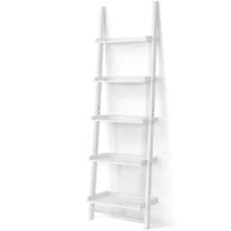 Costway 5 Shelf White Wooden Bookcase - Wilko - thumbnail 3