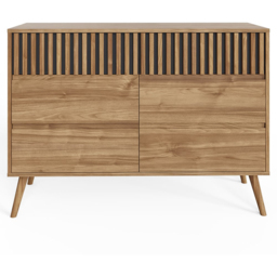 GFW Rowan 6 Drawer Oak Slatted Chest of Drawers - Wilko - thumbnail 5