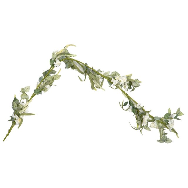 Artificial White Natural Garland - Wilko - image 1