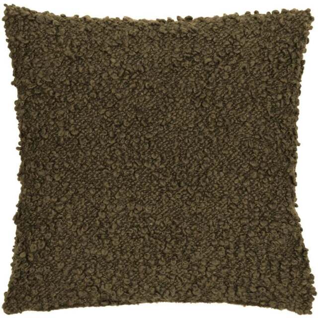 Yard Ulsmere Lichen Boucle Cushion - Size: 45 x 45 cm - Green - Yard Living - Wilko - image 1
