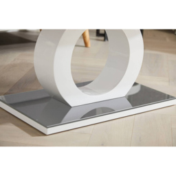 Furniturebox Lucia White Coffee Table - Size: 120 x 60 x 45cm - Grey - Wilko - thumbnail 5