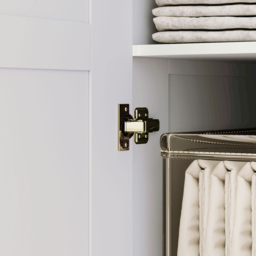 Portland 2 Door White Double Wardrobe with Hanging Rail - Wilko - thumbnail 4