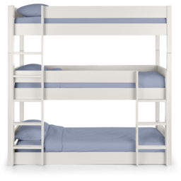 Julian Bowen Trio Surf White Triple Sleeper Bunk Bed - Size: Single - Wilko - thumbnail 6
