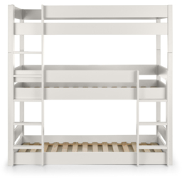 Julian Bowen Trio Surf White Triple Sleeper Bunk Bed - Size: Single - Wilko - thumbnail 7