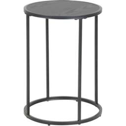 Florence Seaford Black Metal Round Side Table - Furniture To Go - Wilko - thumbnail 3