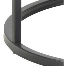 Florence Seaford Black Metal Round Side Table - Furniture To Go - Wilko - thumbnail 7