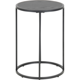 Florence Seaford Black Metal Round Side Table - Furniture To Go - Wilko - thumbnail 4