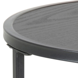 Florence Seaford Black Metal Round Side Table - Furniture To Go - Wilko - thumbnail 5