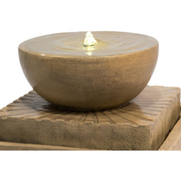 Teamson Home Basin 2-Tier Outdoor Fountain with LED Light - Size: 40.5 x 51.2 x 51.2cm - Brown - Wilko - thumbnail 4