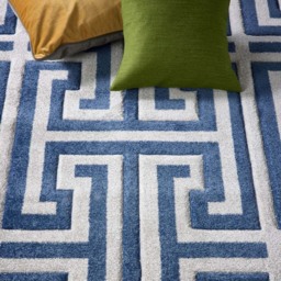 Origins Greek Key Blue Rug 80 x 150cm - Wilko - thumbnail 6
