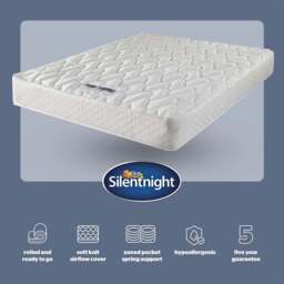 Silentnight Essentials Double Pocket Spring Eco Comfort Mattress - White - Wilko - thumbnail 7