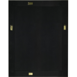 Horsley Modern All Glass Large Wall Mirror 137 x 108cm - Black - MirrorOutlet - Wilko - thumbnail 7
