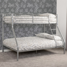 Seconique Tandi Triple Sleeper Silver Bunk Bed - Size: Single + Double - Wilko