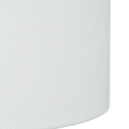 Geometric Drum Shade - White/30cm - Wilko - thumbnail 4