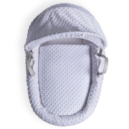 Clair De Lune White Dimple Grey Wicker Moses Basket with Rocking Stand - Size: 68 x 68 x 30cm - Wilko - thumbnail 5