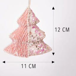Shatchi Baby Pink Tree Ornament 3 Pack - Size: 120 x 1.2 x 1.2cm - Wilko - thumbnail 5