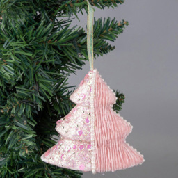 Shatchi Baby Pink Tree Ornament 3 Pack - Size: 120 x 1.2 x 1.2cm - Wilko - thumbnail 3