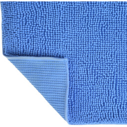 Allure Bath Fashions Blue Chenille Microfibre Supersoft Non-Slip Bobble Bath Mat 60 x 90cm - Wilko - thumbnail 4