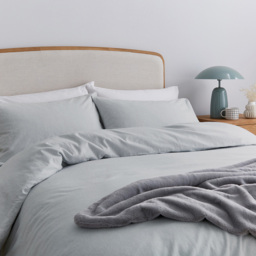 Helena Springfield Double Silver Brushed Cotton Duvet Set - Wilko - thumbnail 4