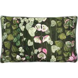 Paoletti Veadeiros Pink Rectangular Botanical Cushion - Size: 50 x 30 cm - Wilko - thumbnail 1