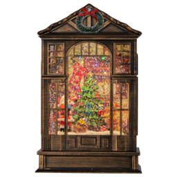 Traditional Glitter House Scene Multicolour - Wilko - thumbnail 6