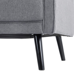 Living and Home 2 Seater Grey Loveseat Sofa - Yellow - Wilko - thumbnail 5
