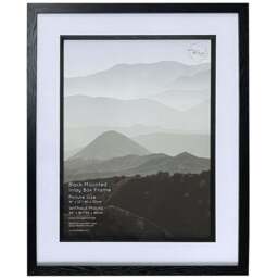 The Port Gallery 12 x 16 Inch Black Mounted Inlay Box Photo Frame - Size: Multi - The Port. Co Gallery - Wilko