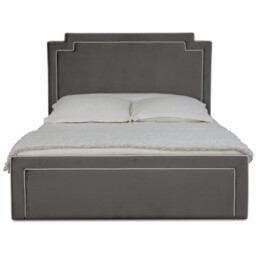 Amelia King Size Grey Ottoman Bed - Wilko - thumbnail 5