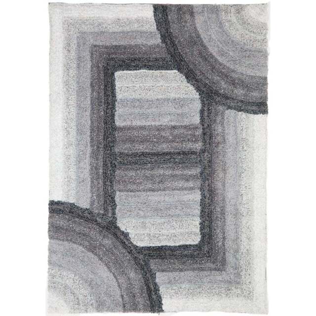 DS Living Trellis Charcoal Ultra Plush Rug 160 x 230cm - Grey - Wilko - image 1