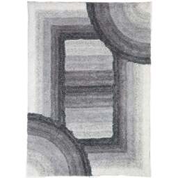 DS Living Trellis Charcoal Ultra Plush Rug 160 x 230cm - Grey - Wilko - thumbnail 1
