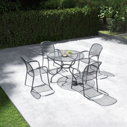 Royal Garden Carlo 4 Seater Dining Set - Black - Wilko - thumbnail 5