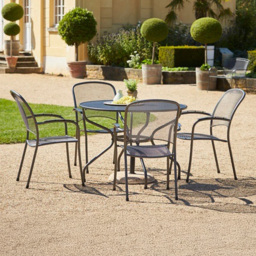 Royal Garden Carlo 4 Seater Dining Set - Black - Wilko - thumbnail 1