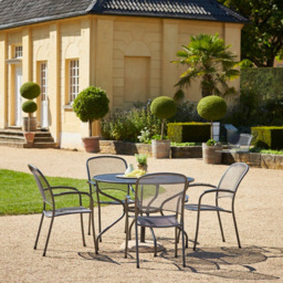 Royal Garden Carlo 4 Seater Dining Set - Black - Wilko - thumbnail 4