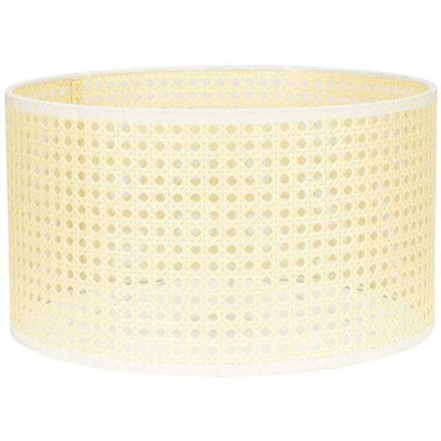 ValueLights Reni Wicker Medium Drum Ceiling Lamp Shade 35cm - Size: 35 x 20 x 35cm - Cream - Wilko - image 1