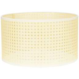 ValueLights Reni Wicker Medium Drum Ceiling Lamp Shade 35cm - Size: 35 x 20 x 35cm - Cream - Wilko