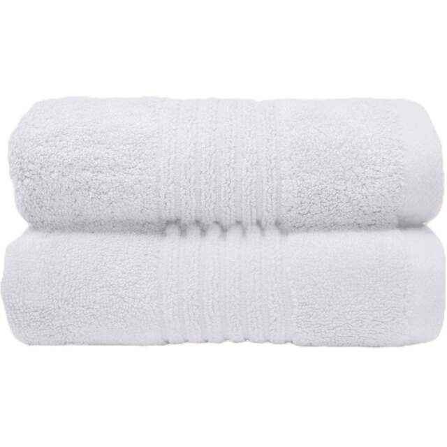 Misona Ultra Soft Bamboo White Hand Towel 2 Pack - Size: 50 x 90cm - Wilko - image 1