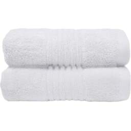 Misona Ultra Soft Bamboo White Hand Towel 2 Pack - Size: 50 x 90cm - Wilko