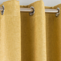 Enhanced Living Vogue Ochre Thermal Blackout Eyelet Readymade Curtains 117 x 183cm - Yellow - Wilko - thumbnail 4