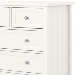 Julian Bowen Maine 5 Drawer Surf White Chest of Drawers - Wilko - thumbnail 4