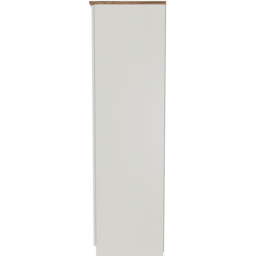 Crowndale Victoria 3 Door Cream Ash and Oak Mirror Wardrobe - Wilko - thumbnail 4