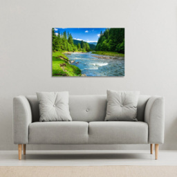Benjamin Tate Design Beautiful Scenery Canvas 41 x 31cm - Green - Wilko - thumbnail 3