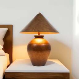 Marley Table Lamp - Brown - Wilko - thumbnail 3