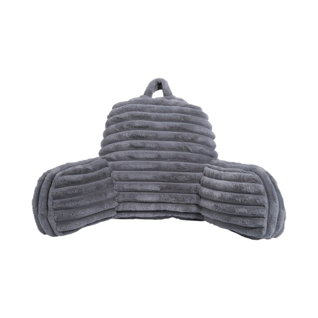 Ribbed Faux Fur Cuddle Chair Grey - Size: 85 x 43 x 40 cm - Divante - Wilko - image 1