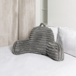 Ribbed Faux Fur Cuddle Chair Grey - Size: 85 x 43 x 40 cm - Divante - Wilko - thumbnail 7