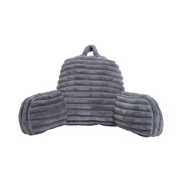 Ribbed Faux Fur Cuddle Chair Grey - Size: 85 x 43 x 40 cm - Divante - Wilko - thumbnail 1