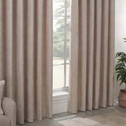 Divante Alden Thermal Curtains - Natural/183cm/168cm - Size: W 183 x D 168cm - Wilko - thumbnail 7
