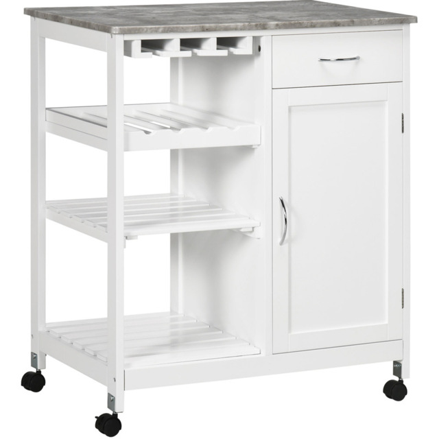 Portland Kitchen Bar Cart - Size: 76 x 48 x 88cm - Wilko - image 1